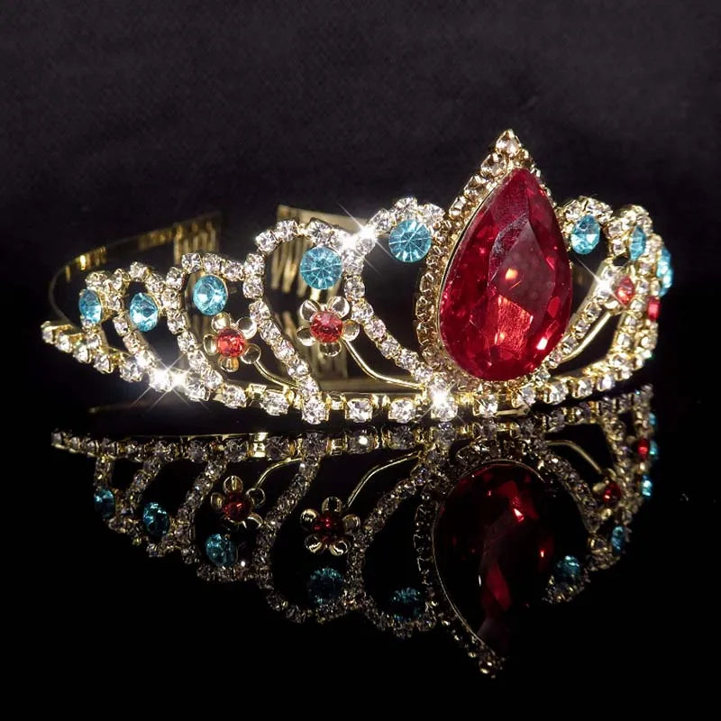 Crystal Rhinestone Crown Tiara for Kids Girl