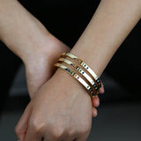 Rainbow CZ Open Bangle Women Jewelry