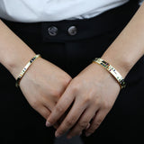 Rainbow CZ Open Bangle Women Jewelry