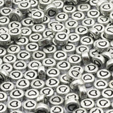 Acrylic Letter Beads Heart Round Cube Spacer for Jewelry Making
