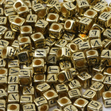Acrylic Letter Beads Heart Round Cube Spacer for Jewelry Making