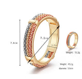 Moroccan Reticulation Cuff Bangle for Women Wedding Party Jewelry