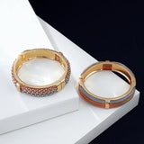 Moroccan Reticulation Cuff Bangle for Women Wedding Party Jewelry