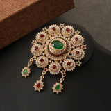 Crystal Rhinestone Brooch Moroccan Tassel Women Accessory