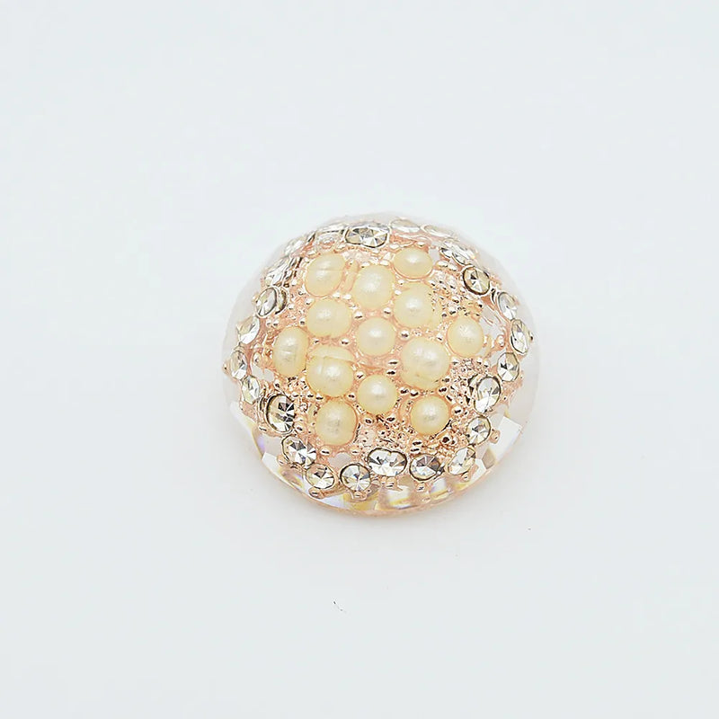 Rhinestone Pearl Buttons for DIY Clothes Dress Jewelry