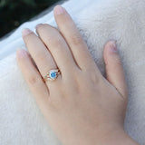 CZ Crystal Ring Women Jewelry Round Cubic Zirconia Femme R096