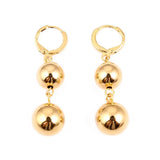 Round Ball Beads Earrings Wedding Engagement Jewelry