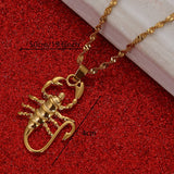 Scorpion Zodiac Constellation Pendant Necklace Astrology Chain Jewelry