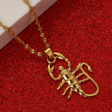 Scorpion Zodiac Constellation Pendant Necklace Astrology Chain Jewelry