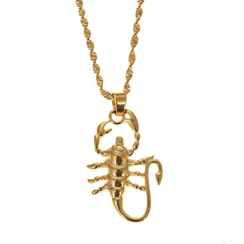 Scorpion Zodiac Constellation Pendant Necklace Astrology Chain Jewelry