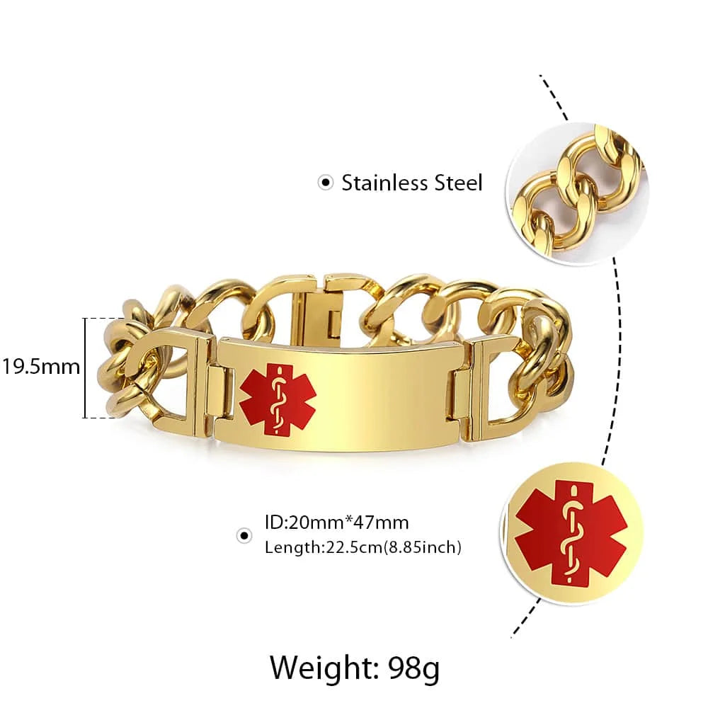 Stainless Steel Silver Bracelet for Men Women