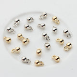 200pcs/lot Silver CCB Round Ball Tail Extender Chain Charms Beads 3*6MM