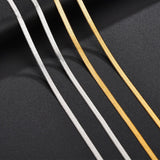 Snake Blade Chain Necklace 3/4/5mm Stainless Steel Punk Choker C045