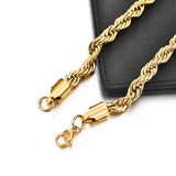 Stainless Steel Chain Necklace Link Choker for Men Women 50/55/60 cm