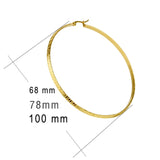 Stainless Steel Hoop Earring for Women Chinese Ladies Ear Jewelry