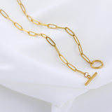 Stainless Steel Necklace for Women Long Link 50cm Woman's Pendant