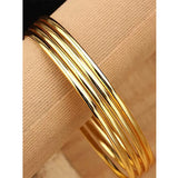 Stainless Steel Cuff Bracelet for Women, Plain Slip Bangle