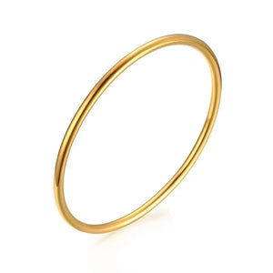 Stainless Steel Cuff Bracelet for Women, Plain Slip Bangle