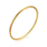 Stainless Steel Cuff Bracelet for Women, Plain Slip Bangle