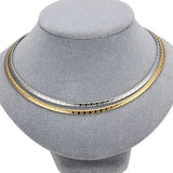 Stainless Steel Heart Choker Necklaces Chunky Snake Chain Statement Jewelry