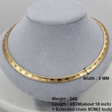 Stainless Steel Heart Choker Necklaces Chunky Snake Chain Statement Jewelry