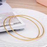 Stainless Steel Large Hoop Earring 80mm Thread E0153