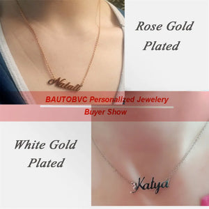 Custom Stainless Steel Name Necklace for Him Her