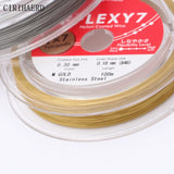 Stainless Steel Soft Wire Pearl Bracelet Beads DIY Hair Jewelry