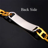 Stainless Steel Two-Tone Bracelet Bangle for Men/Women