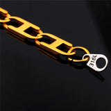 Stainless Steel Two-Tone Bracelet Bangle for Men/Women