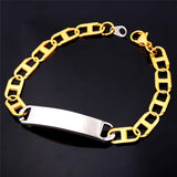 Stainless Steel Two-Tone Bracelet Bangle for Men/Women