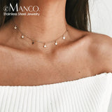 Star Party Women's Choker Necklace Pentagon-Star Jewelry