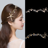 Starfish Pearl Crystal Headband Tiara Bride Party Bridal Wedding Hair Accessorie