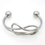 Punk Stainless Steel Cuff Bracelet for Women