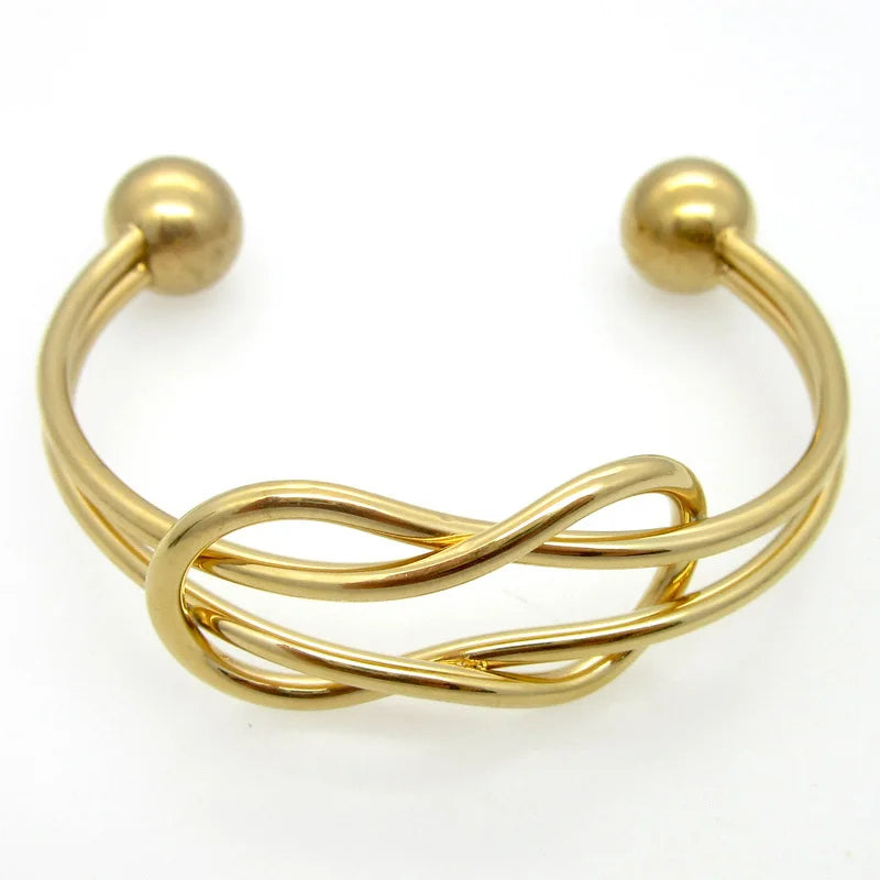 Punk Stainless Steel Cuff Bracelet for Women