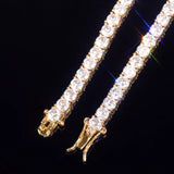 4mm 5mm 6mm Tennis Chain Zircon Necklace Link Hip Hop Jewelry