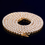 4mm 5mm 6mm Tennis Chain Zircon Necklace Link Hip Hop Jewelry