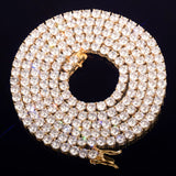 4mm 5mm 6mm Tennis Chain Zircon Necklace Link Hip Hop Jewelry