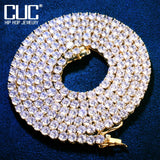 4mm 5mm 6mm Tennis Chain Zircon Necklace Link Hip Hop Jewelry