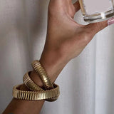Wide Metal Cross Bracelet Punk Style Alloy Bracelet For Women Girls