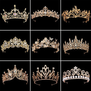 Pearl Rhinestone Tiara Crown Wedding Bridal Hair Accessory