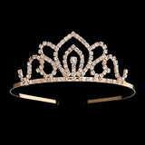 Pearl Rhinestone Tiara Crown Wedding Bridal Hair Accessory