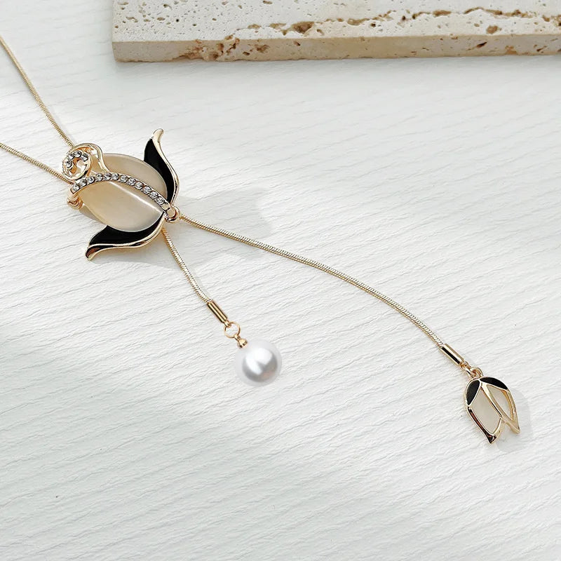 Vintage Crystal Tassel Choker Necklaces for Women