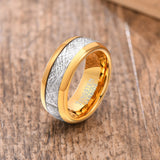 Tungsten Carbide 8MM Men's Ring Hip-Hop Wedding Jewelry