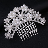 Wedding Hair Combs Charm Pearls Crystal Bridal Accessories