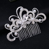 Wedding Hair Combs Charm Pearls Crystal Bridal Accessories