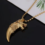 Wolf Tooth Pendant Necklace Fang Chain Jewelry