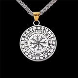 Wolf Vikings Pendant Stainless Steel Nordic Necklace