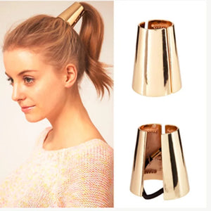 Circle Ring Hair Cuff Wrap Ponytail Holder Band Clip Claw for Women