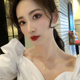 Color Bamboo Choker Necklace for Women Christmas Gift